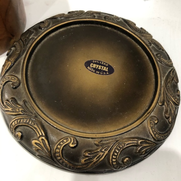 4”x4” Candle With Decorative Vintage Style Base - Picture 3 of 5